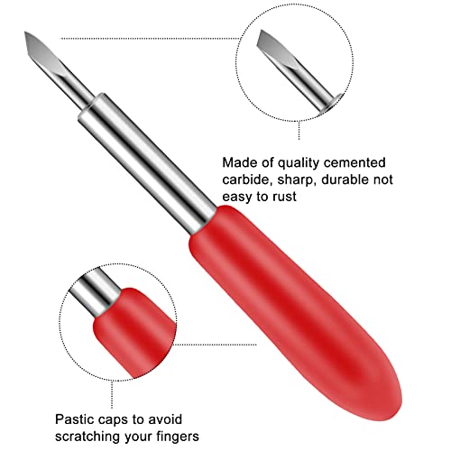 60 Pieces Replacement Cutting Blades for Cricut Explore Air 2/Air 3/Maker, Include 15 Pieces Fine Point Blades 30 Pieces Standard Blades 15 Pieces Deep Point Blades