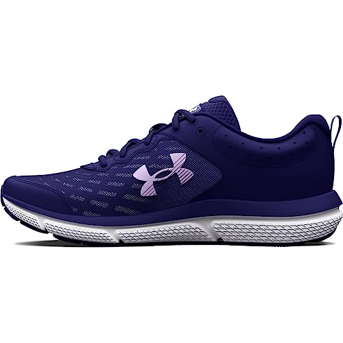 Under Armour Women's Charged Assert 10 Running Shoe, (501) Sonar Blue/Sonar Blue/Nebula Purple, 8