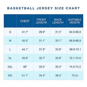 Phoneutrix Blank Basketball Jersey, Men's Mesh Athletic Reversible Sports Shirts S-3XL (Small, White)