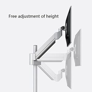 Monitor Stand for Heavy Duty Quad Screen Monitor Stand Mount 15"-27" Monitor Desk Mount Stand with Robotic Arm Height Adjustable Monitor Arm Mount, Each Arm Holds Up to 22 Lbs Monitor Arms Stand