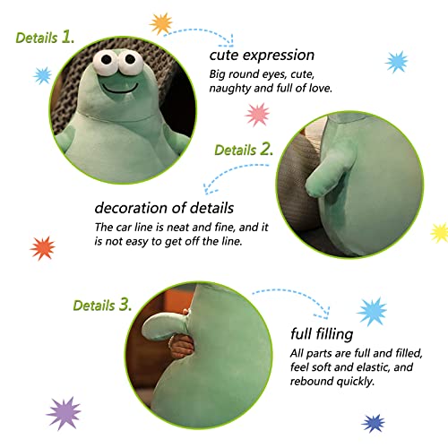 Kawaii Green Frog Plush Toy Frog Stuffed Animal Toys Cute Birthday Frog Plushies Pillow Soft Plushie Doll Gifts for Kids Girls & Boys (Frog,11 inch)