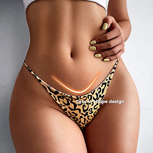 chahoo Sexy G-String Thong for Women Pack Low Rise String Underwear Ladies Plus Underwear T Back Bikini Panties Set Gift for Women