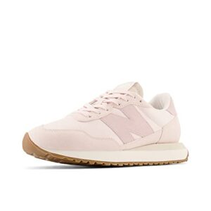 new balance women's 237 v1 classic sneaker, washed pink/stone pink/white, 8