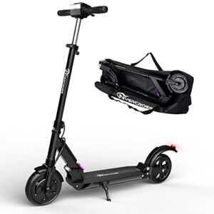 evercross ev08e electric scooter, 350w motor & 8" solid tires, 20 miles range &19 mph, 3 speed modes, folding commuter electric scooter for adults teenagers