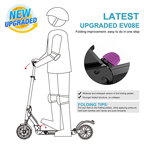 EVERCROSS EV08E Electric Scooter, 350W Motor & 8" Solid Tires, 20 Miles Range &19 Mph, 3 Speed Modes, Folding Commuter Electric Scooter for Adults Teenagers