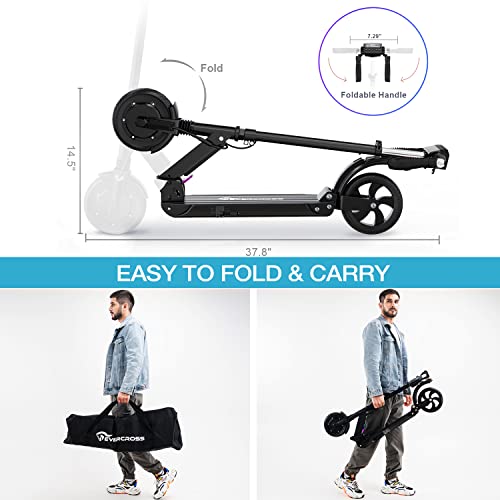 EVERCROSS EV08E Electric Scooter, 350W Motor & 8" Solid Tires, 20 Miles Range &19 Mph, 3 Speed Modes, Folding Commuter Electric Scooter for Adults Teenagers