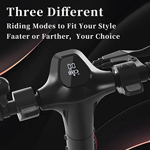 VOBET Adults Electric Scooter,350W Motor,8.5Inch Solid Tire,18.5 Miles 18.5 MPH Portable Folding Commuting Scooter for Adults with Front and Rear Shock Absorption System and APP