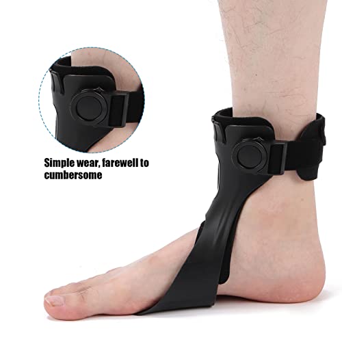 Drop Foot Brace Orthosis, Plantar Fasciitis Night Splint Drop Foot Orthotic Brace, Foot Drop Brace for Walking, Men and Women Adjustable Achilles Tendonitis Brace for Fascia(M-Right Foot)