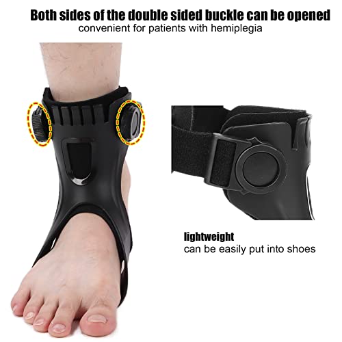 Drop Foot Brace Orthosis, Plantar Fasciitis Night Splint Drop Foot Orthotic Brace, Foot Drop Brace for Walking, Men and Women Adjustable Achilles Tendonitis Brace for Fascia(M-Right Foot)