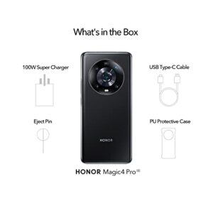 Honor Magic4 Pro Dual-SIM 256GB ROM + 8GB RAM (GSM | CDMA) Factory Unlocked 5G Smartphone (Black) - International Version