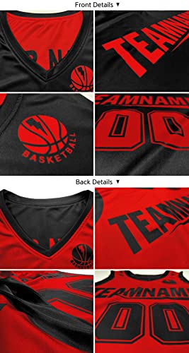 Custom Reversible Basketball Jersey Mesh Performance Uniform Personalized Printed Name Number for Men/Boy