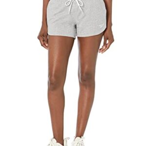 Reebok Women's Standard Identity Logo Shorts, Medium Grey Heather