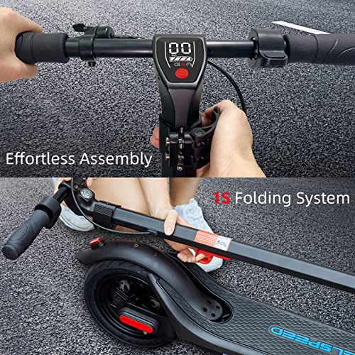 Wheelspeed Electric Scooter, 20-25 Miles & 15 MPH(Pro Ver. 35-40 Miles & 19 MPH) Commuting Electric Scooter, 350W Motor(Pro Ver. 400W) 10" Pneumatic Tires Foldable E-scooter Adult with Rear Suspension