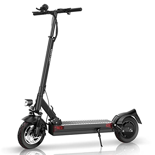 JOYOR Y7-S Electric Scooter for Adults, Max 31 MPH and 43.5-56 Miles Long-Range, Dual Suspension, 10 Inch Off-Road Tires Foldable Electric Scooter for Commute and Travel - Black