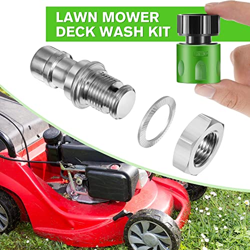 Dreyoo Lawn Mower Deck Wash Kit, Deck Wash Adapter Quick Connect Attachment Kit, Riding Lawn Mower Cleaning Accessories, Compatible with MTD Troy Bilt Craftsman Lawn Mower Tractor