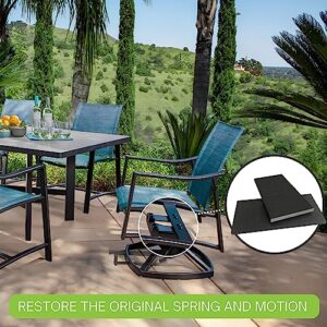 Project Patio Swivel Chair Rocker Spring Plate 2.5 x 5 Inch Outdoor Patio Furniture Replacement Fiberglass Repair Parts - 2-Pack