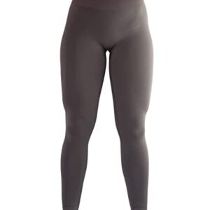 Seamless Scrunch Legging Women Yoga Pants 7/8 Tummy Control Workout Running for Fitness Sport Active Legging-25''（S,Chestnut Brown
