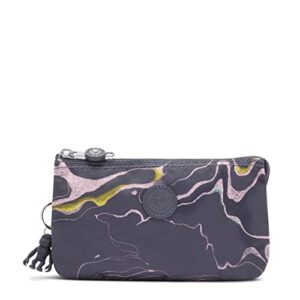 kipling womens womenÂ’s creativity large pouch, versatile cosmetics kit, lightweight nylon travel organizer wallet, soft marble, 7.25 l x 4.25 h 1.5 d us