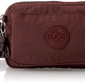 Kipling Womens Abanu Crossbody Bag, Mahogany, 7.75 L x 5.25 H 3 D US