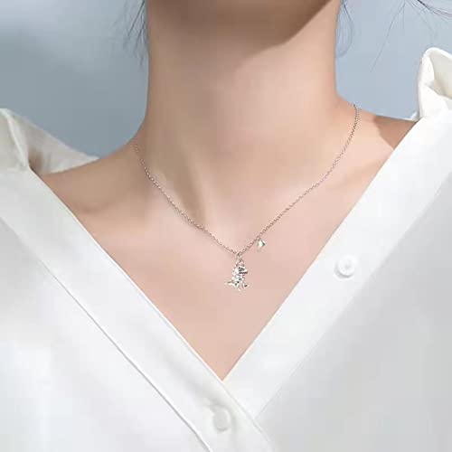 Palotay Friendship Butterfly Necklace for 2 Best Friend Matching Necklace Butterfly Pendant Necklace BFF Long Distance Silver Gold Necklaces for Women Sister Teen Girls Gifts Dinosaur