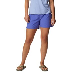 columbia women's sandy river short, purple lotus, x-large