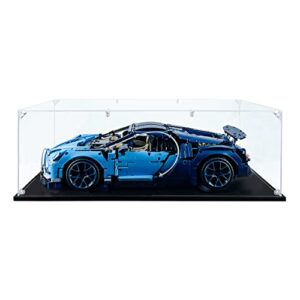 songlection acrylic display case compatible for lego bugatti chiron #42083, dustproof display case (case only) (lego sets are not included)