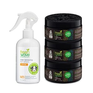 fresh wave odor removing 3-pack 7 oz. gel & 8 oz orange pet spray