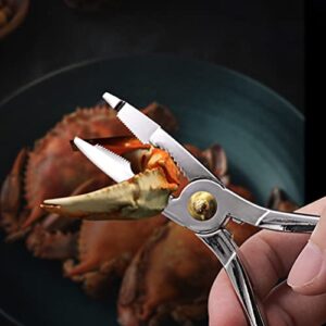 Luxshiny Dinnerware Sets Picks Tool Seafood Tools Set Crab Lobster Crackers Shellers Alloy Seafood Pecan Walnut Plier Opener Seafood Tool For Lobster Crab Crawfish Prawns 3pcs Seafood Plier Dish Set