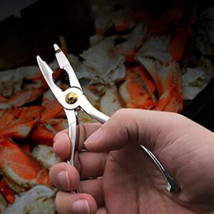 Luxshiny Dinnerware Sets Picks Tool Seafood Tools Set Crab Lobster Crackers Shellers Alloy Seafood Pecan Walnut Plier Opener Seafood Tool For Lobster Crab Crawfish Prawns 3pcs Seafood Plier Dish Set