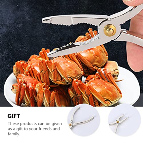 Luxshiny Dinnerware Sets Picks Tool Seafood Tools Set Crab Lobster Crackers Shellers Alloy Seafood Pecan Walnut Plier Opener Seafood Tool For Lobster Crab Crawfish Prawns 3pcs Seafood Plier Dish Set