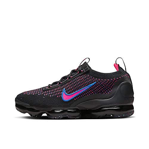 Nike Women's Air Vapormax 2021 FK Black/Hyper Pink-Racer Blue (DX2355 001) - 9.5