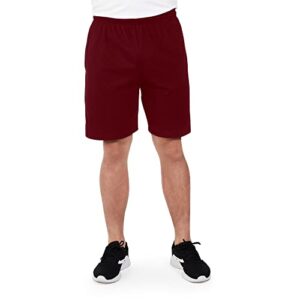 fruit of the loom men's jersey short, new saffron, large