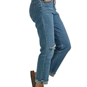 Lee Women's Mid Rise Boyfriend Jean, Standout DX, 14