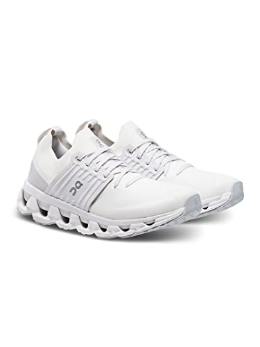 On Women's Cloudswift 3 Sneakers, White/Frost, 8.5 Medium US