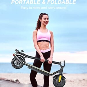 LEQISMART Electric Scooter Adults, 350W Motor & 15.5MPH, 8.5" Pneumatic Tires, 12-17 Miles Range E with 270Wh Battery, Foldable Commuting for Adults