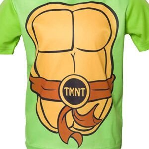 Teenage Mutant Ninja Turtles Raphael Little Boys Athletic Graphic T-Shirt Mesh Shorts Black/Green 7-8