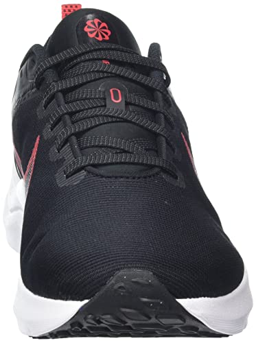 Nike womens Downshifter 12 Fitness Sneaker, Black/White/Dark Smoke Grey/University Red, 13