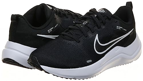 Nike Women's Road Running Shoes Sneaker, Black White Smoke Grey Pure Platinum, 10.5 US