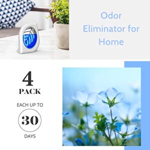 Air Freshener for Home, 4 Pack, Fresh Scent, Odor Eliminator for Small Area Closets Bathroom Pets Strong Odor, Up to 120 Days