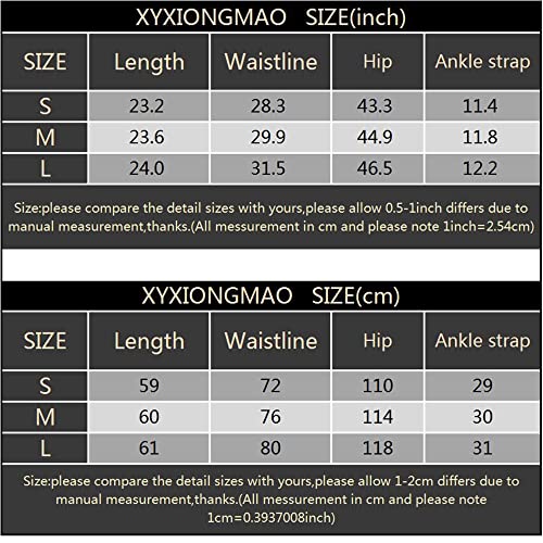 XYXIONGMAO Cyberpunk Shorts Hip Hop Sweatpants Techwear Overalls Slacks Athleisure Men's Tactical Cargo Streetwear Pants(Black,L)