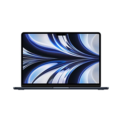 Apple 2022 MacBook Air Laptop with M2 chip: 13.6-inch Liquid Retina Display, 8GB RAM, 256GB SSD Storage, Backlit Keyboard, 1080p FaceTime HD Camera. Works with iPhone and iPad; Midnight