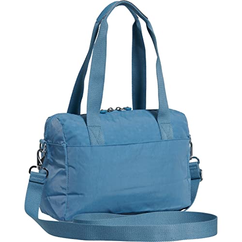 Kipling Klara Satchel Cross Body, Blue Mist Tonal, One Size