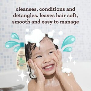 Aveeno Kids 2-in-1 Hydrating Shampoo & Conditioner, Gently Cleanses, Conditions & Detangles Kids Hair, Formulated With Oat Extract, For Sensitive Skin & Scalp, Hypoallergenic, 12 fl. oz