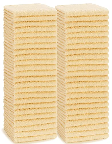 Simpli-Magic Cotton Washcloths, Pack of 48, 12” x 12”