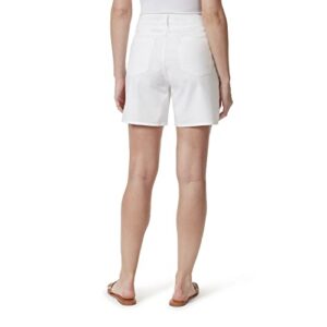 Bandolino Women's Amalia Classic High Rise 6" Jean Short, White, 12