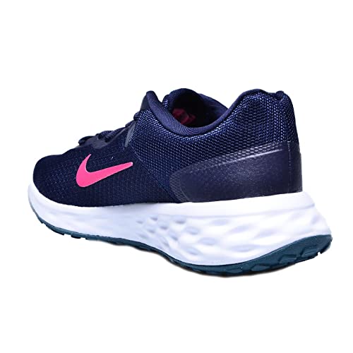 Nike Revolution 6 Next Nature Women's Shoes, Navy/Pink/Green/White, 5.5 UK (8 US)