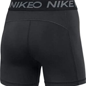 Nike Women's Pro 365 5 Inch Shorts, Black/White, X-Large