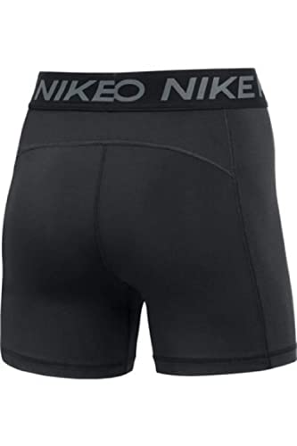 Nike Women's Pro 365 5 Inch Shorts, Black/White, X-Large