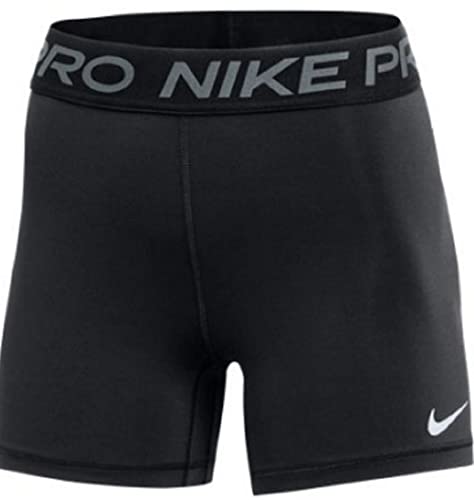 Nike Women's Pro 365 5 Inch Shorts, Black/White, X-Large