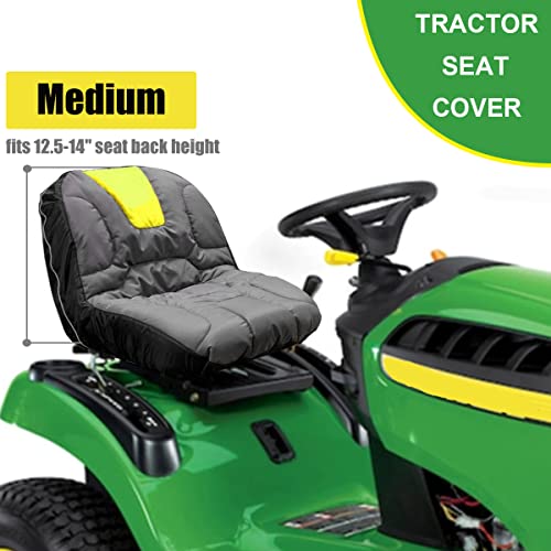 Riding Mower Seat Cover Compatible with Husqvarna,Cub Cadet,John Deere,Craftsman,Kubota, Lawn Tractor Seat Cover,Medium